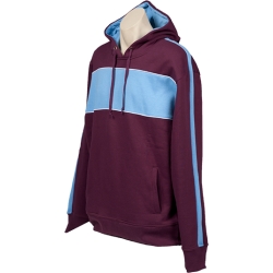 burgundy Sky White north shore hoodie 